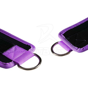 Sangles de cheville en cuir pour la musculation, la gym et le fitness - Antidérapantes, écologiques, respirantes, soutien de la cheville unisexe - Product Image 6