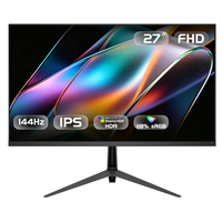 Moniteur Esports 23,8 pouces FHD 144Hz, écran de jeu ultra-fin, écran plat pour le marché de la vente en gros OEM ODM