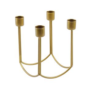 Elegant <b>Gold</b> Metal Candlestick Candelabra Taper <b>Candle</b> <b>Holder</b> for Living Room Fireplace Home Decor - Product Image 1