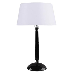 Lampe de table en aluminium noir brillant cubiste avec abat-jour tambour beige, lumière de chevet géométrique moderne pour bureau ou salle d'étude, vente en gros OEM - Product Image 4