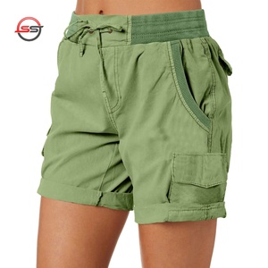 Shorts de Cintura Alta con Efecto Levanta Glúteos para Mujer, Shorts de Verano 2026, Oferta, Color Sólido, Tejidos, Sexys, con OEM - Product Image 1
