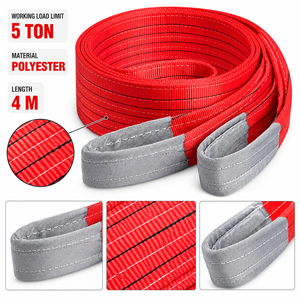 Eslinga Plana Doble de Poliéster de 5 Toneladas, 125 mm × 4 m, Reforzada, de Alta Resistencia, para Elevación Industrial - Product Image 4