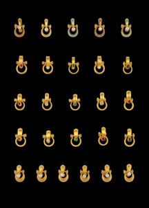 Pendientes Bugadi Tradicionales Maharashtrianos de Oro |   Joyería Étnica India con Clip en Forma de Espiral para Mujer |   Joyería nupcial de oro de 22k - Product Image 2