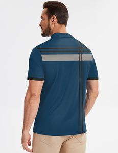 Chemise d'été pour homme, style coréen, en coton/polyester respirant, décontractée, unie, longue, tricotée, pour jeunes - Product Image 2