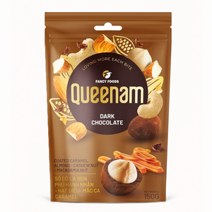 Drajeado de Chocolate Negro con Caramelo, Almendras, Anacardos y Nueces de Macadamia, 150G, de Vietnam, Venta al por Mayor, HALAL, OEM/ODM - Product Image 1
