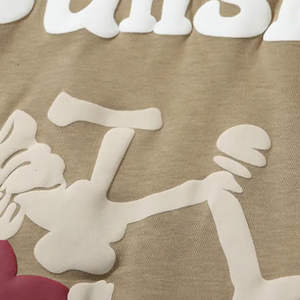 Camiseta con Estampado Puff para Hombre, Totalmente Personalizada, Venta Caliente, Precio Razonable, Diseños Únicos, Camiseta Ligera con Estampado Puff - Product Image 6