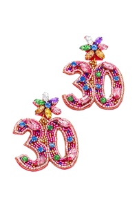 Pendientes de gota con cuentas hechos a mano para mujeres y niñas, joyería bordada para ropa de fiesta en la India - Product Image 4