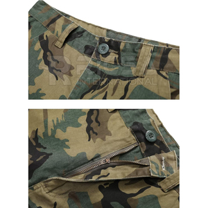 Men Casual Hunting <b>Shorts</b> 100% Cotton Knitted Solid Performance Outdoor <b>Cargo</b> Design Breathable <b>Lightweight</b> Multi-Pocket Camping - Product Image 4