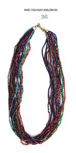 Collar de cuentas de colores, rosario islámico, joyería religiosa unisex, cuentas redondas multicolor, collares largos a precio de mayoreo - Product Image 5