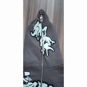 Sudaderas con Capucha que Cubren Todo el Rostro, 100% Algodón Puro, Forro Polar, Invierno, 500 GSM |   Sudadera con cremallera completa, extragrande, gruesa, para hombre, con impresión personalizada - Product Image 6