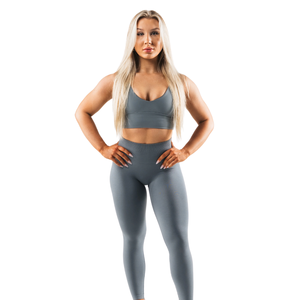 Sujetador Deportivo Sin Costuras para Mujer, Copas A y B, Escote Profundo en V, para Yoga, Entrenamiento, Gimnasio, Elástico, Suave, con Soporte, Ropa Deportiva Moderna - Product Image 3