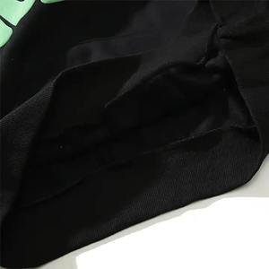 เสื้อฮู้ดดี้พิมพ์ลาย Holy Puff สำหรับผู้ชาย ทรงโอเวอร์ไซส์ สไตล์สตรีทแวร์ สีดำ ผ้าฝ้ายเฟรนช์เทอร์รี่ ทรงปกติ โลโก้ด้านหน้า ดีไซน์ 3 มิติ เหมาะสำหรับใส่ในฤดูใบไม้ร่วง - Product Image 2