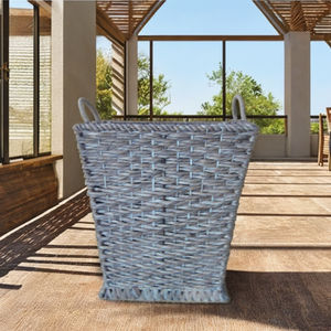 Economically Priced Handwoven Water Hyacinth <b>Woven</b> <b>Baskets</b> Tray Comfortable Handle for Bedroom Living Room Bathroom Organization - Product Image 3