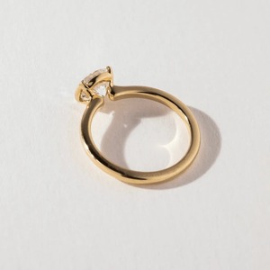 Anillo de Diamante Cultivado en Laboratorio de 1.3ct, Oro Amarillo de 14K, Engaste Redondo, Proveedor de Joyería Personalizada - Product Image 3