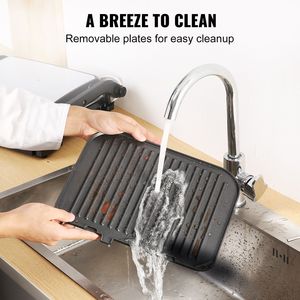 Plancha Eléctrica Comercial de 14.4 Pulgadas y 1800W, Parrilla de Sobremesa de 7 Pulgadas, Superficie Antiadherente de Hierro para Cocinar, para Restaurante, Teppanyaki, para el Hogar - Product Image 3