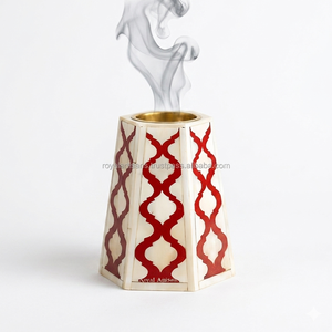 Ensemble de brûleurs à bakhoor en coquillages de luxe avec plateau et boîte décoratifs, cadeau naturel pour le Ramadan et l'Aïd en provenance d'Inde - Product Image 5