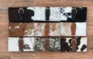 Carteras de Cuero Vacuno Genuino Hechas a Mano para Mujer, Cartera Delgada, Billetera Bifold, Cartera de Cuero de Alta Calidad, Estilo Occidental - Product Image 3