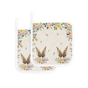 Personnalisable Taille Forme Couleur Heartin Imprimé Écologique Durable Utile GOTS Certifié Qualité Cuisine Maniques De L'Inde - Product Image 2