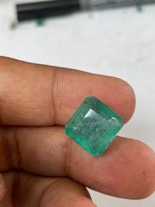 Piedra Preciosa de Esmeralda Verde Natural, Corte Octogonal Escalonado, Esmeralda Suelta, Genuina Piedra Preciosa de Berilo - Product Image 3