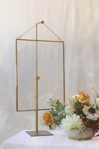 <b>Double</b> Glass <b>Frame</b> for Pressed Flowers, Leaf and Artwork Hanging Picture <b>Frames</b>,Clear Metal Glass <b>Frames</b> with Chain - Product Image 4
