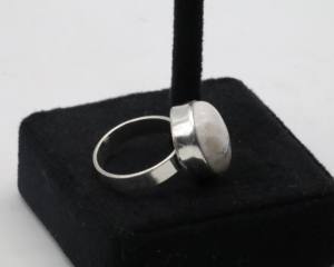 Natural Agate <b>Adjustable</b> <b>Ring</b> for Women – German Silver Handmade Agate Stone <b>Ring</b> Boho Gemstone Jewelry - Product Image 2