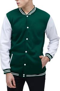 Professional Logo Printed Men's Varsity Jackets <b>Top</b> Fashion Winter Coat with Stand Collar Competitive Price - Product Image 2