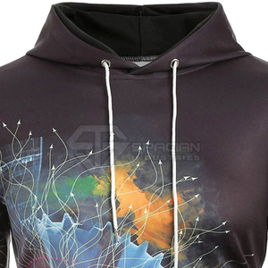 Sweat-shirts à capuche unisexes en polaire épaisse, vierges, sublimables, écologiques, avec impression graphique personnalisée, pour la vente en gros en hiver - Product Image 4
