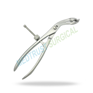 Pinzas de sujeción de huesos Lane, juego de instrumentos manuales de 9.75 pulgadas (24.5 cm), instrumento quirúrgico ortopédico de acero inoxidable con tornillo ajustable - Product Image 4