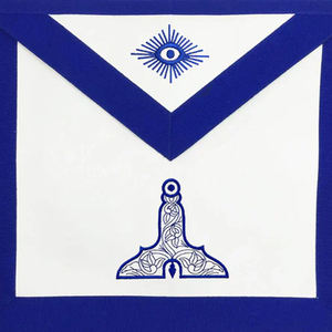 Delantal Masónico de Alta Calidad Bordado a Mano para Maestro Masón, Diseño Profesional Superior - Product Image 6