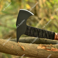 Hache Viking artisanale à manche plein en acier au carbone, qualité industrielle supérieure, pour camping et chasse en extérieur, manche en bois, OEM
