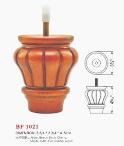 High-End Wooden Furniture Legs Solid Wood Round Shape for Sofa Cabinet Replacement OEM Solid Wood Round Furniture Legs - Product Image 5