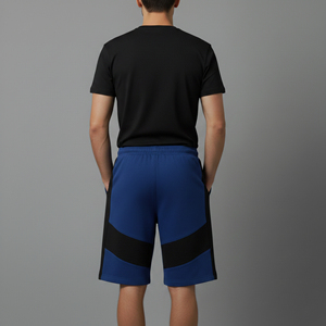 Hot Selling Article 100% Cotton Men's Short <b>Elastic</b> Waist Custom Puff Printed logo Streetwear Breathable 2 Color man short - Product Image 5