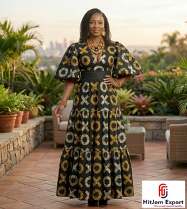 Tissu africain imprimé en coton 100% Ankara Kitenge pour la production de vêtements au Nigeria, au Ghana et au Sénégal, vente en gros de textiles africains - Product Image 6