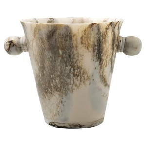 Seau à glace en résine robuste, motif fruits, design moderne et luxueux, avec support pour bouteille, collection artisanale - Product Image 2