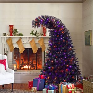 Árbol de Navidad Artificial de Abeto Curvado de 6 Pies, Estilo Grinch, 1.080 cm, Decoración Navideña - Product Image 6