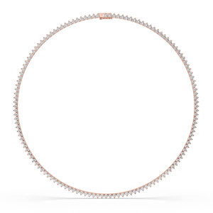 Collier en diamant cultivé en laboratoire de 8,84 carats, or 10 carats, certifié IGI, couleur E, taille brillant rond, VS1, bijoux fins, léger, cadeau unique - Product Image 2