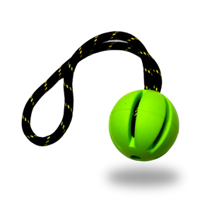 Perro de goma Natural de varios colores, juguete de alta calidad, bola de cuerda de 2,5 pulgadas, juguetes de entrenamiento para mascotas - Product Image 2