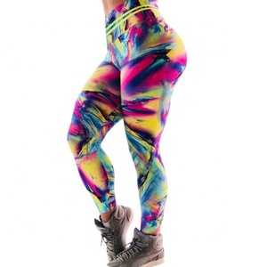 New Arrival Women's Yoga <b>Legging</b> Solid <b>Pattern</b> Breathable Quick Dry High Quality Spandex/Polyester Pants with customization. - Product Image 1