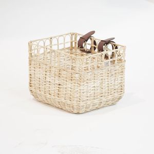 Cesta desmontable de ratán para accesorios de bicicletas, venta al por mayor, cestas delanteras duraderas para bicicletas, bolsa de estilo retro para bicicletas - Product Image 5