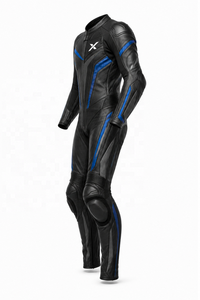 X Kangaroo One-Piece Leather Motorcycle <b>Suit</b> | Black Blue <b>Red</b> | X Logo | OEM ODM Manufacturer | Premium Design - Quality | - Product Image 2