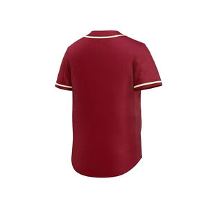 Maillot de baseball imprimé OEM pour homme, maillots de baseball rouges, design USA, design personnalisé, maillot de softball unisexe, court et respirant - Product Image 3