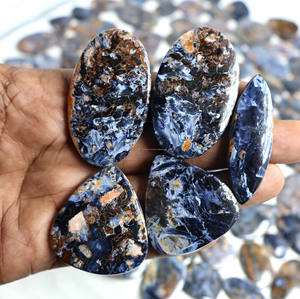 Cabochon Pietersite bleu 2025 nuances bleues naturelles pierres précieuses en vrac pour la guérison pierres semi-précieuses dégringolées pierres précieuses Cabochons en vrac - Product Image 1