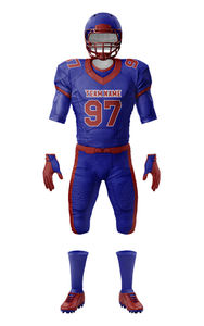 Uniforme de football américain de conception originale en gros, 100 % polyester, technologie d'impression par sublimation, grandes tailles - Product Image 3