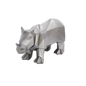 Estatua de Animal de Metal Hecha a Mano Creativa para Decoración Contemporánea del Hogar, Decoración Rústica para Bodas, Impresión Zahid Exports, Estilo Chino Moderno - Product Image 4