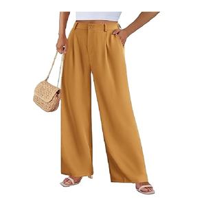 Pantalones de Verano para Mujer, 100% Algodón, Transpirables, Ecológicos, Cómodos, Estilo Casual, Cintura Media, Secado Rápido, Impermeables, de Fábrica, Más Vendidos - Product Image 1