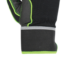 Gants de sécurité en cuir de vachette robustes pour la construction, avec paume en cuir et manchette en toile, pour le soudage - Product Image 5