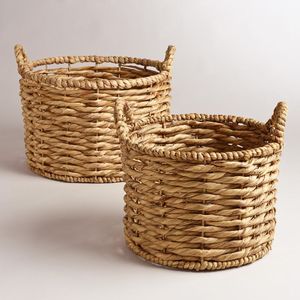 Handmade Natural Rattan Storage <b>Basket</b>-Modern Foldable Flexible Multi-Purpose Eco-Friendly Wicker Organizer - Product Image 4