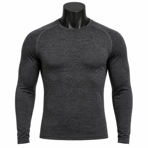 Unisex Compression Wear Quick Dry Spandex Casual <b>Shirts</b> for Sports Fitness Gym Training Activewear - Product Image 1