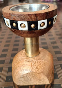 Quemador de incienso de resina hecho a mano árabe Falak World Export 2025, quemador Mabkhara para Ramadán Bakhoor, Material de madera, uso religioso - Product Image 2