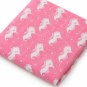 Tela de Algodón Peinado Ligero Hecho a Mano Rosa Amarillo de Moda Pinksa, Tejido Floral de 90 GSM para Bebés y Textiles del Hogar - Product Image 1
